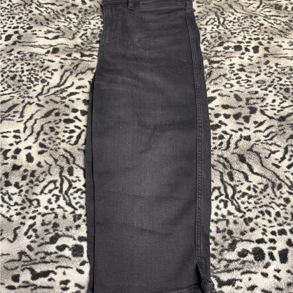 Black Denim Capris